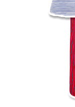 PixieGirl Petite Pink & Red Stripe Wide Leg Trousers