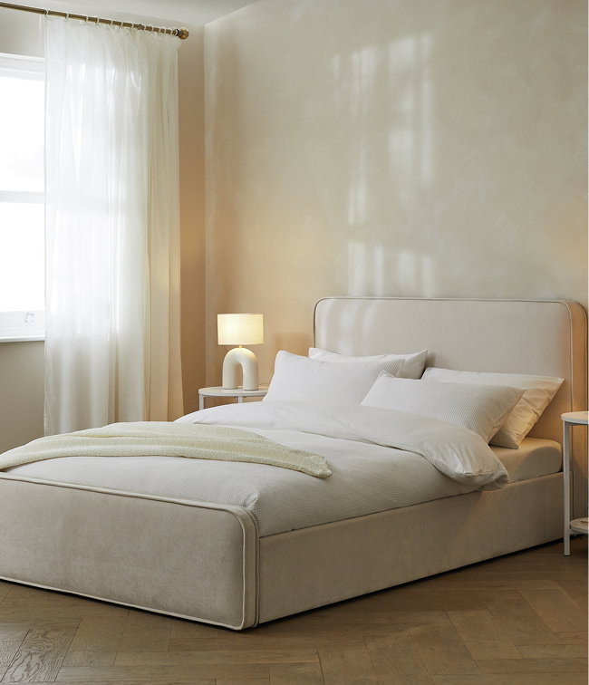 Habitat Ruxley Small Double End Drawer Storage Bed - Natural