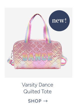 Varsity Dance Quilted Tote