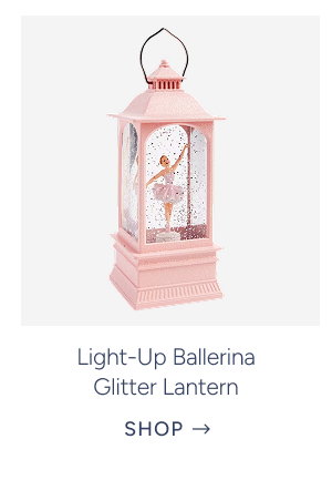 Light-Up Ballerina Glitter Lantern
