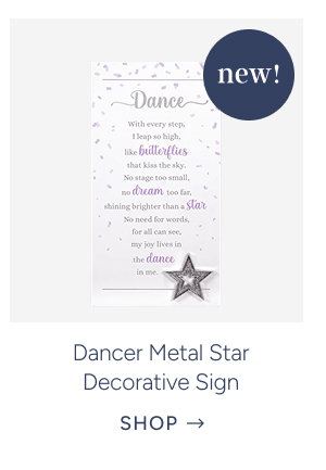 Dancer Metal Star Decorative Sign