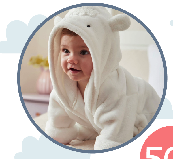 Personalised Lamb Fleece Robe