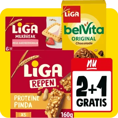 Alle Liga nu 2+1 gratis
