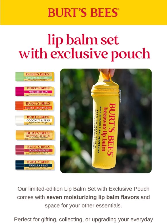 Limited edition: The Lip Balm set.