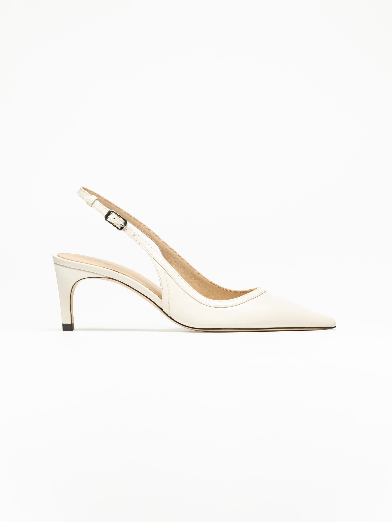 The Slingback - Ivory Nappa