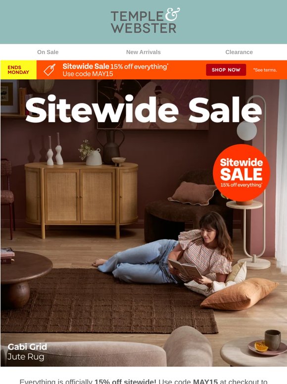15% off your favourite items!
