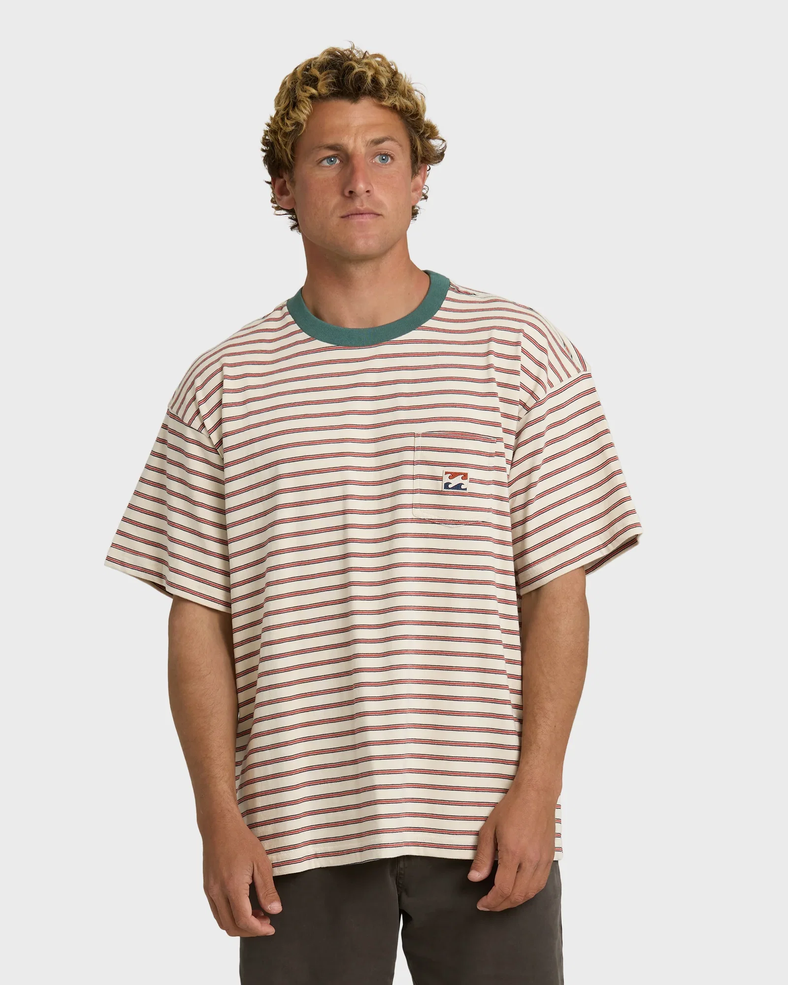 Image of Baxter Crew Short Sleeve T-Shirt - Oatmeal