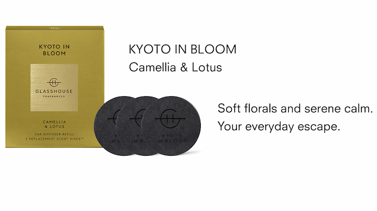 Kyoto in Bloom Camellia & Lotus Soft florals and serene calm. Your everyday escape.