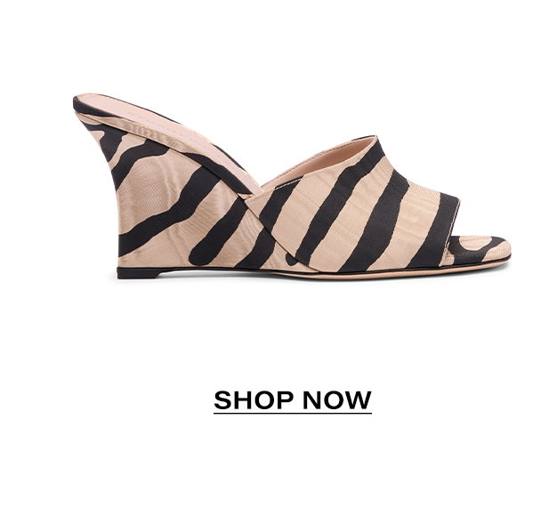 Vinnie Wedge Mule 85 in Zebra