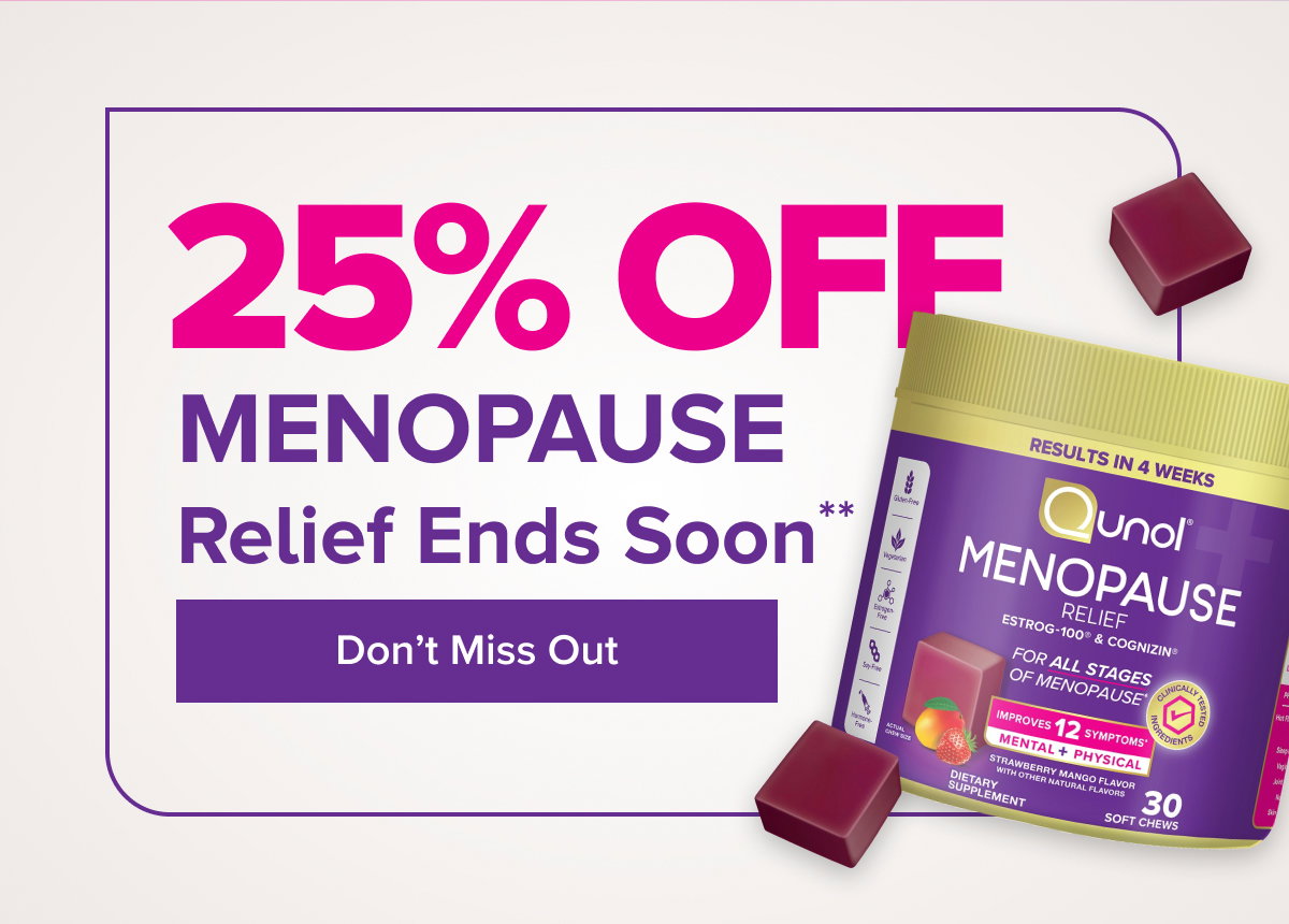 25% Off Menopause Relief Ends Soon**