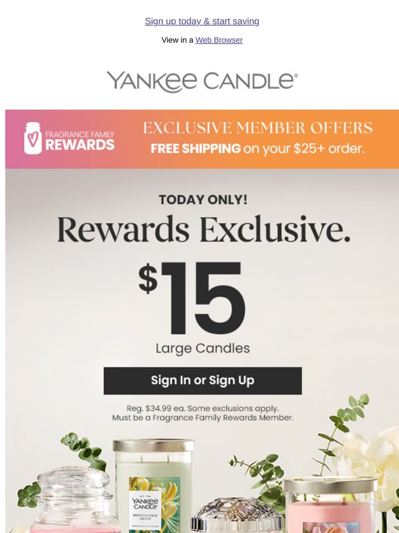 Members Only ‼️ $15 Large Candles + Free Shipping
