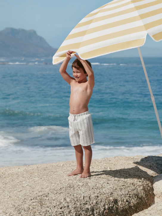 Happy Crab Seersucker Swim Shorts 0 to 4 years
