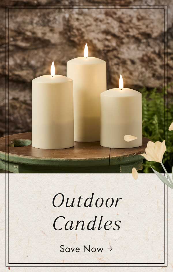 Outdoor candles