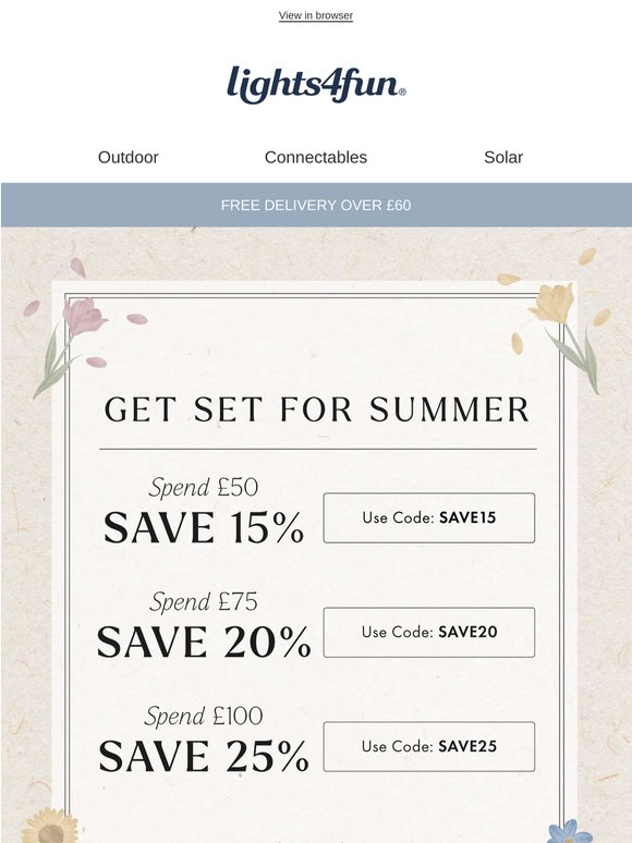🌷 Spend more, save more!