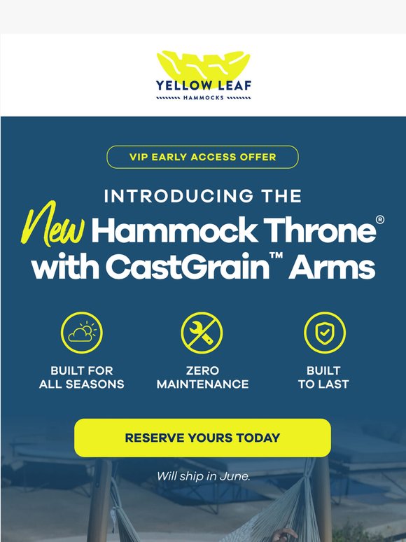 Meet the new CastGrain Hammock Throne™
