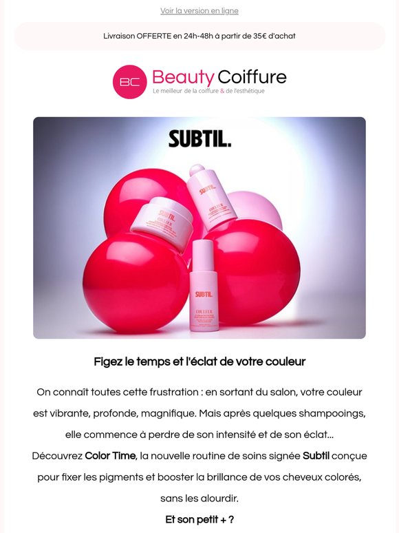 💗 Subtil Color Time : Et si vous pouviez figer le temps ?