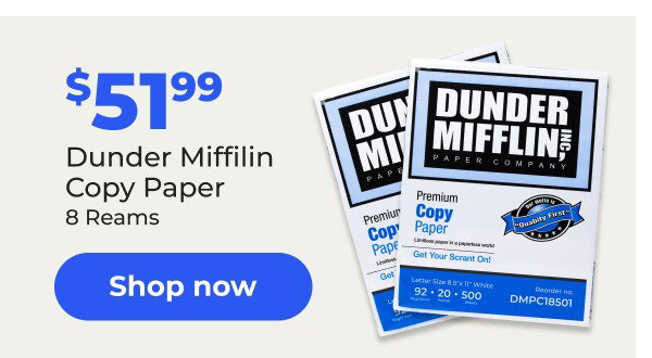 $51.99 Dunder Mifflin Copy Paper (8 Reams) - Shop now