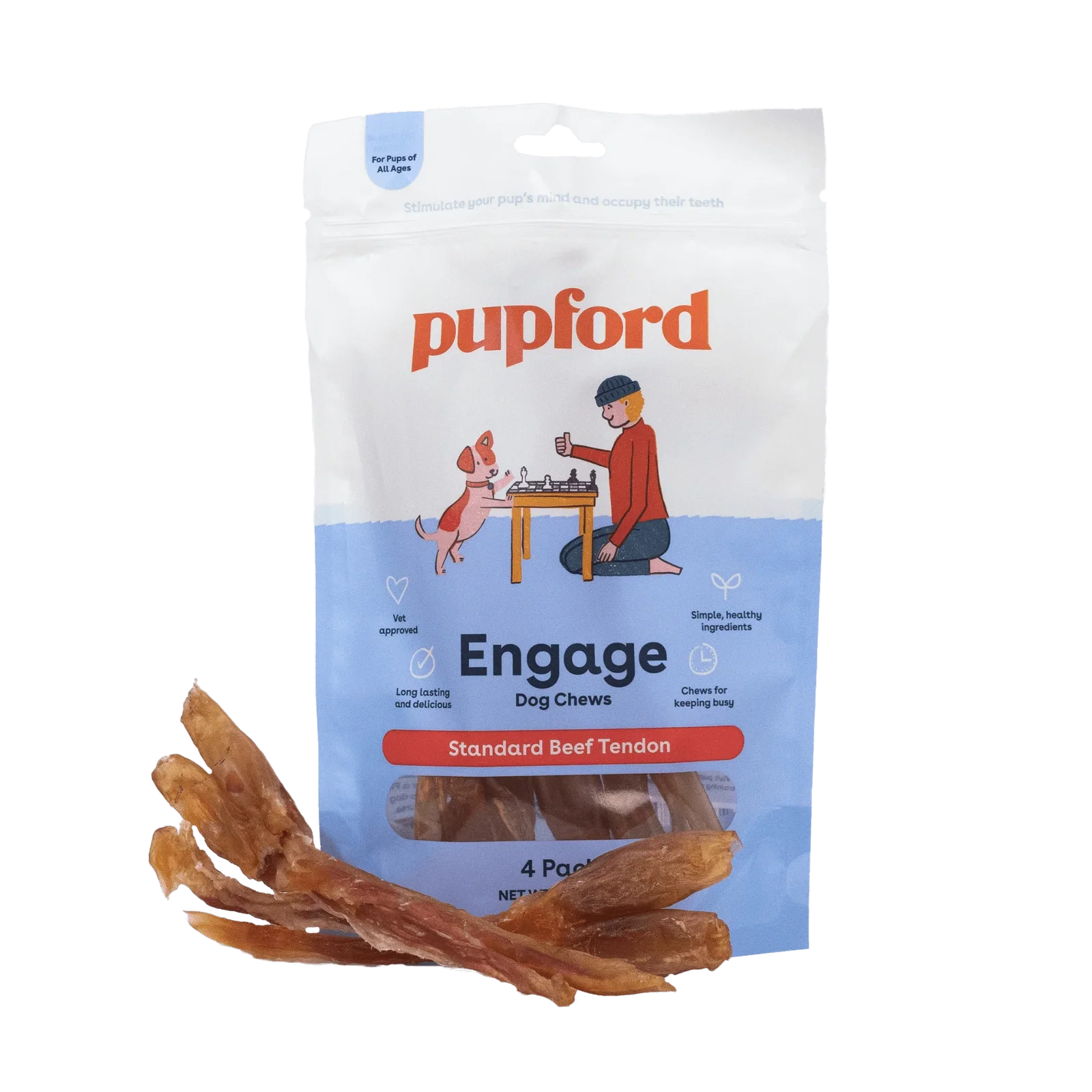 Image of Standard Beef Tendon Dog Chew