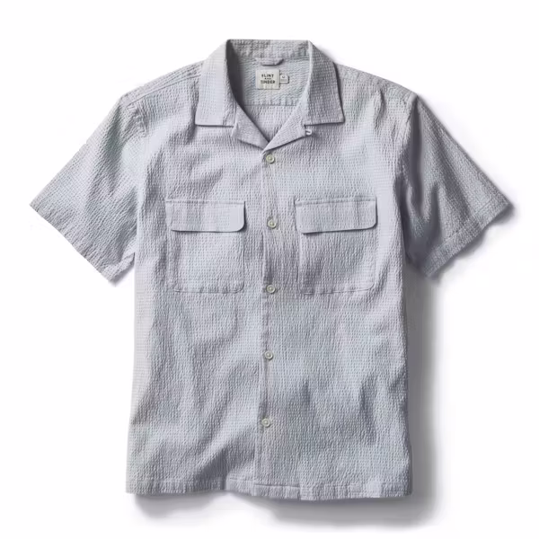 Seersucker Keys Camp Shirt