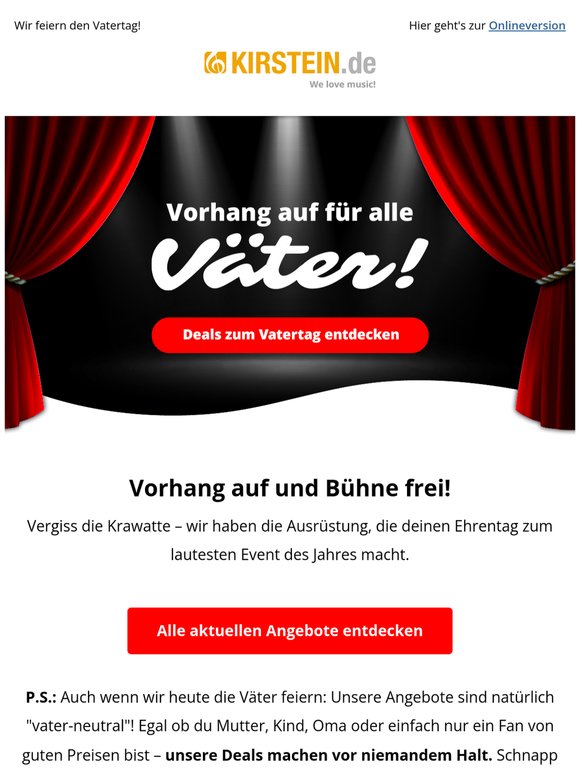 🎺 Musik, Gaudi & Angebote: Alles für deinen Vatertag!