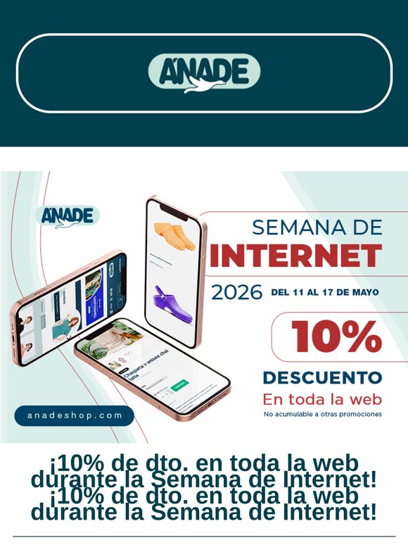 ¡10% de dto. en toda la web durante la Semana de Internet!