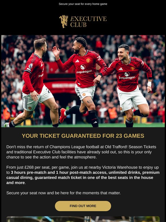 Be here for Champions League football 🏟️