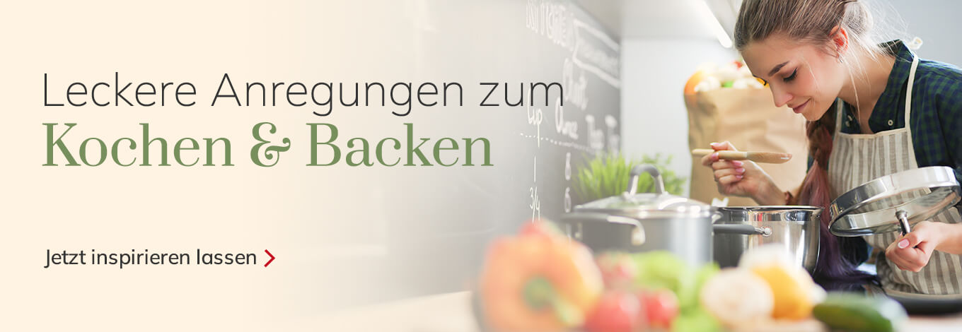 Zur Kategorie Back- und Kochbücher. Jetzt inspirieren lassen.