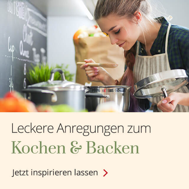 Zur Kategorie Back- und Kochbücher. Jetzt inspirieren lassen.