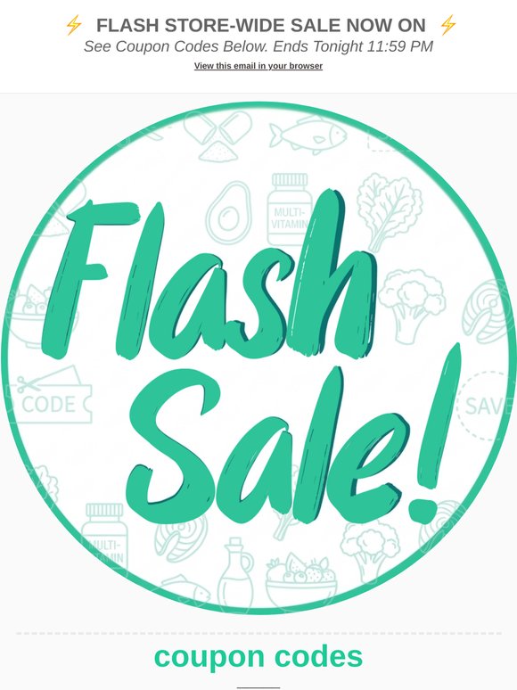 FLASH SALE! $5 to $45 OFF Your Order!