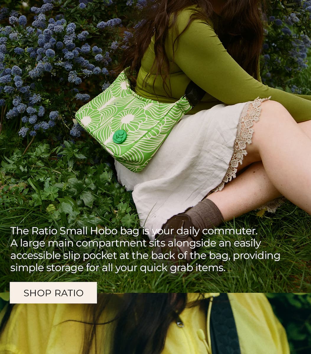 Ratio Small Hobo - Moonflower Spring Green