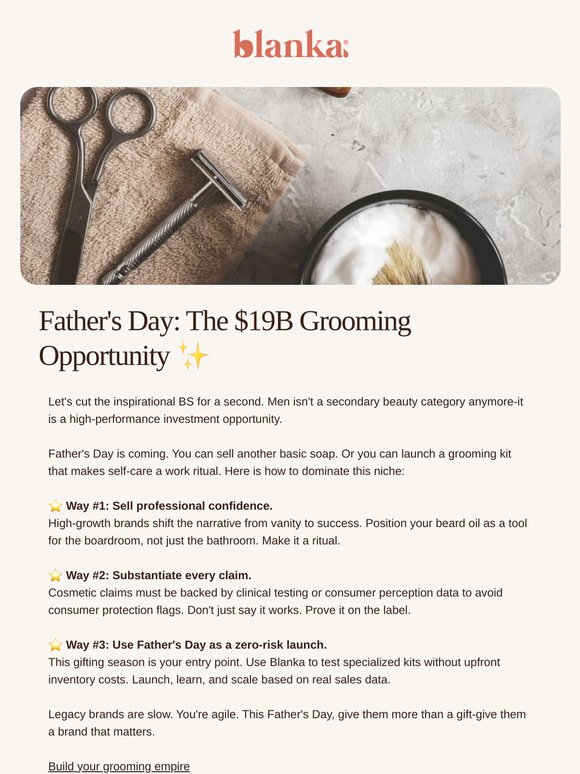 Father's Day: The $19B Grooming Opportunity ✨