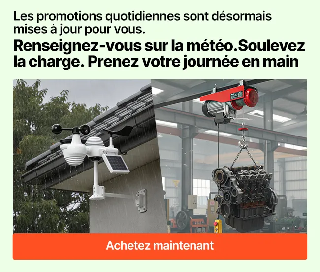 Renseignez-vous sur la météo. Soulevez la charge. Prenez votre journée en main