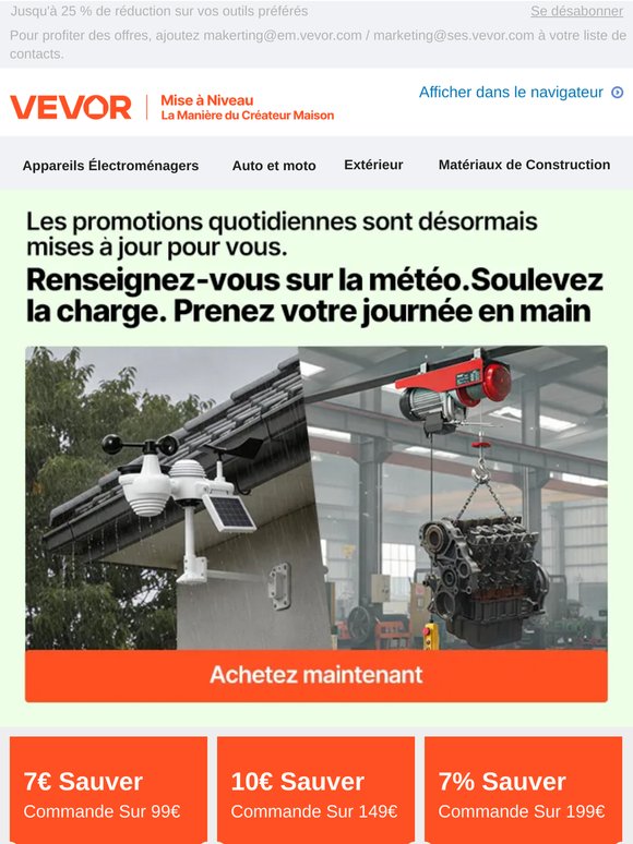 Nos offres du jour viennent de paraître