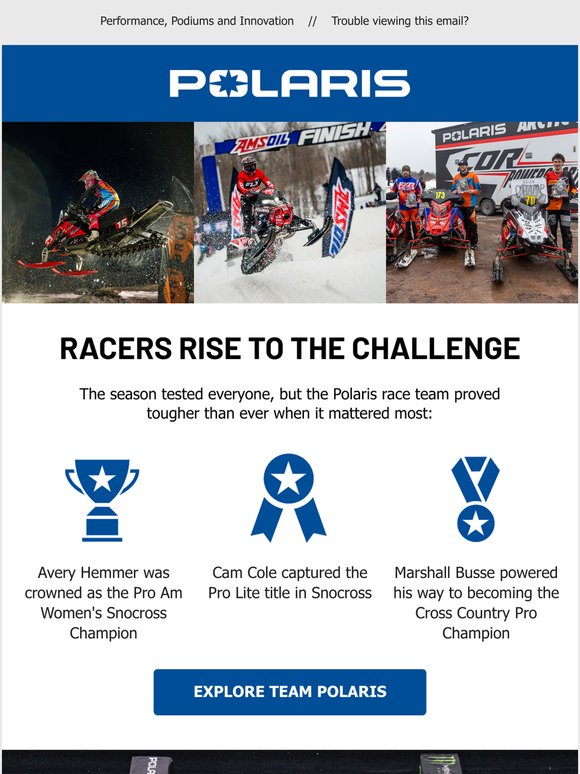 Polaris Snowmobiles: Season Recap