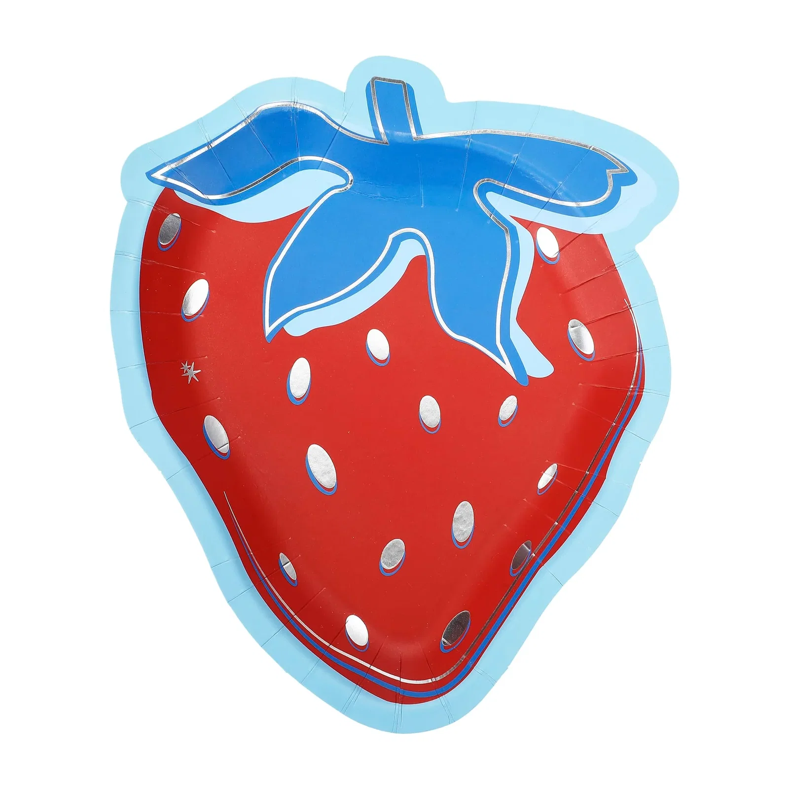 Image of Red, White & Berry Dessert Plate