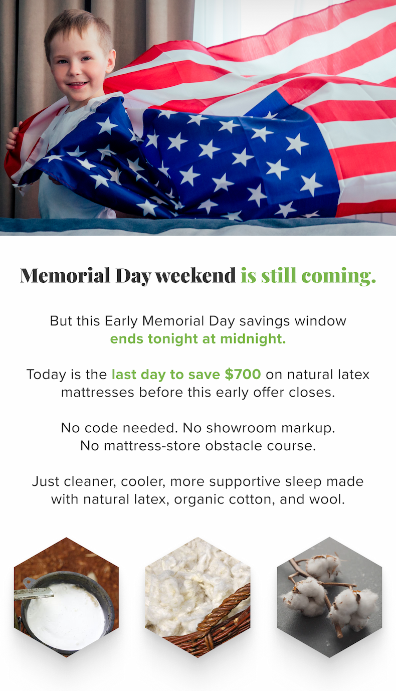Memorial Day weekend is still coming