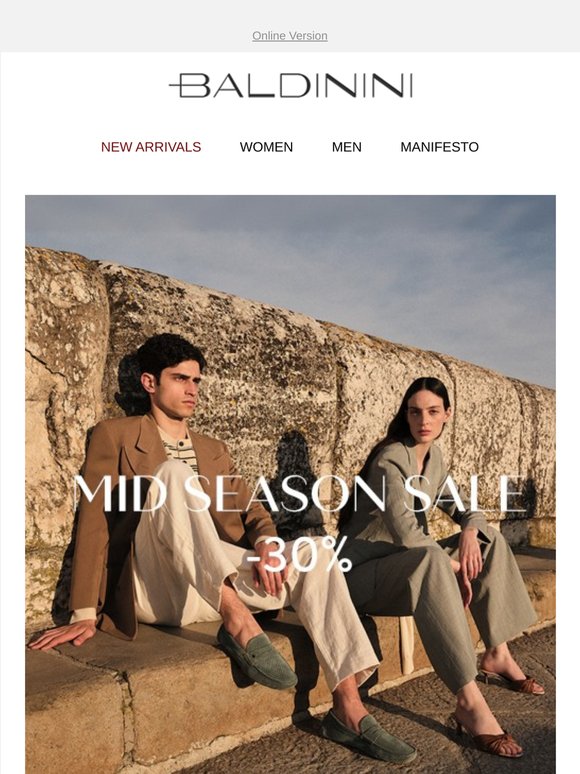 Enjoy the Mid Season Sales at 30% off