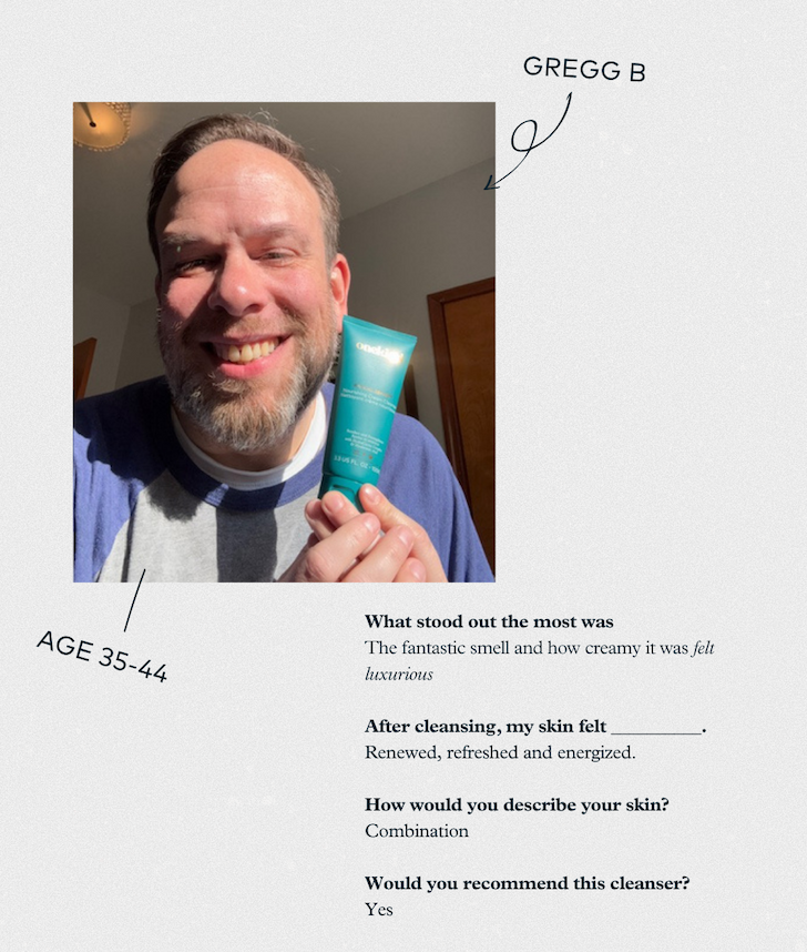 Radical Repair Nourishing Cream Cleanser in hand