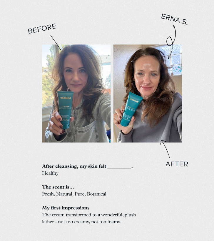 Radical Repair Nourishing Cream Cleanser in hand