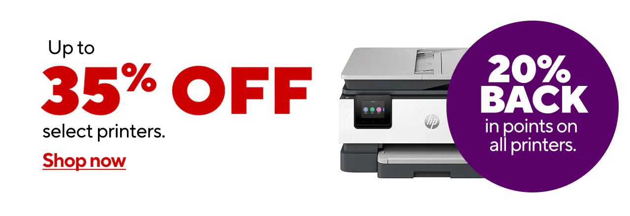 Up to 35% off select Printers