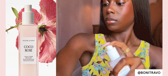 TONI BRAVO USES THE COCO ROSE MIST