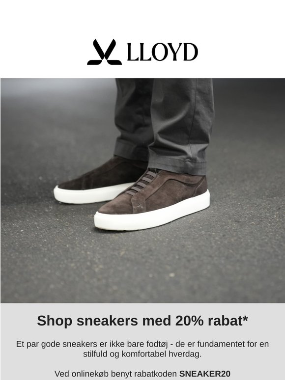 Slutter snart: 20% rabat på alle sneakers! 👟