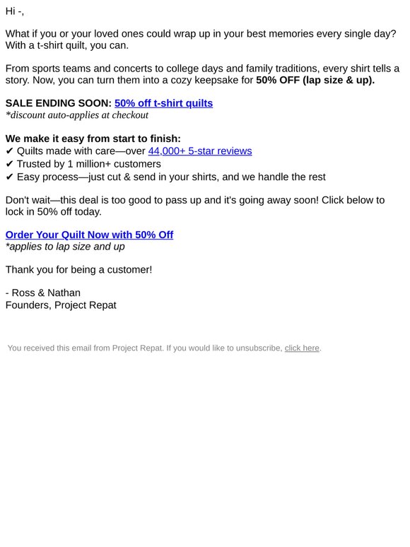 Don’t Let This Sale Slip Away! Quilts at 50% OFF