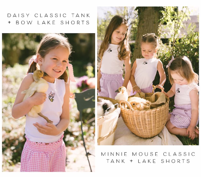 daisy tanks and minnie mouse lake shorts