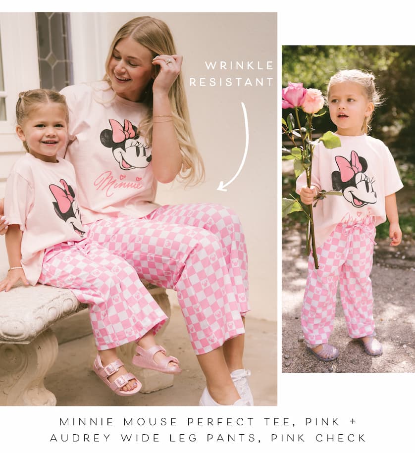 wrinkle resistant minnie mouse perfect tee