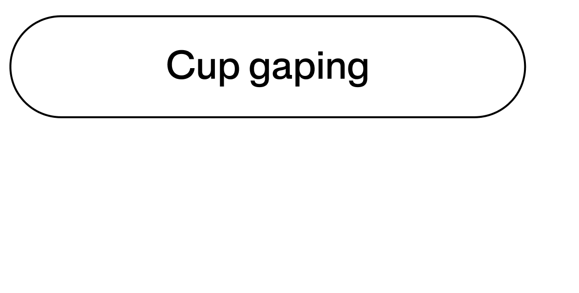 Cup gaping