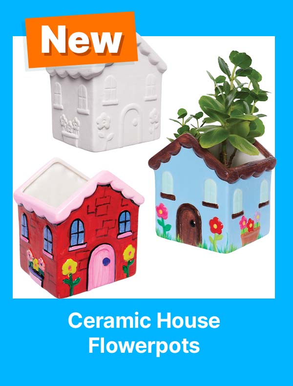 Ceramic House Flowerpots