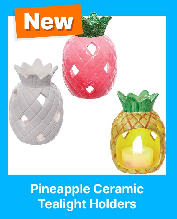 Pineapple Ceramic Tealight Holders