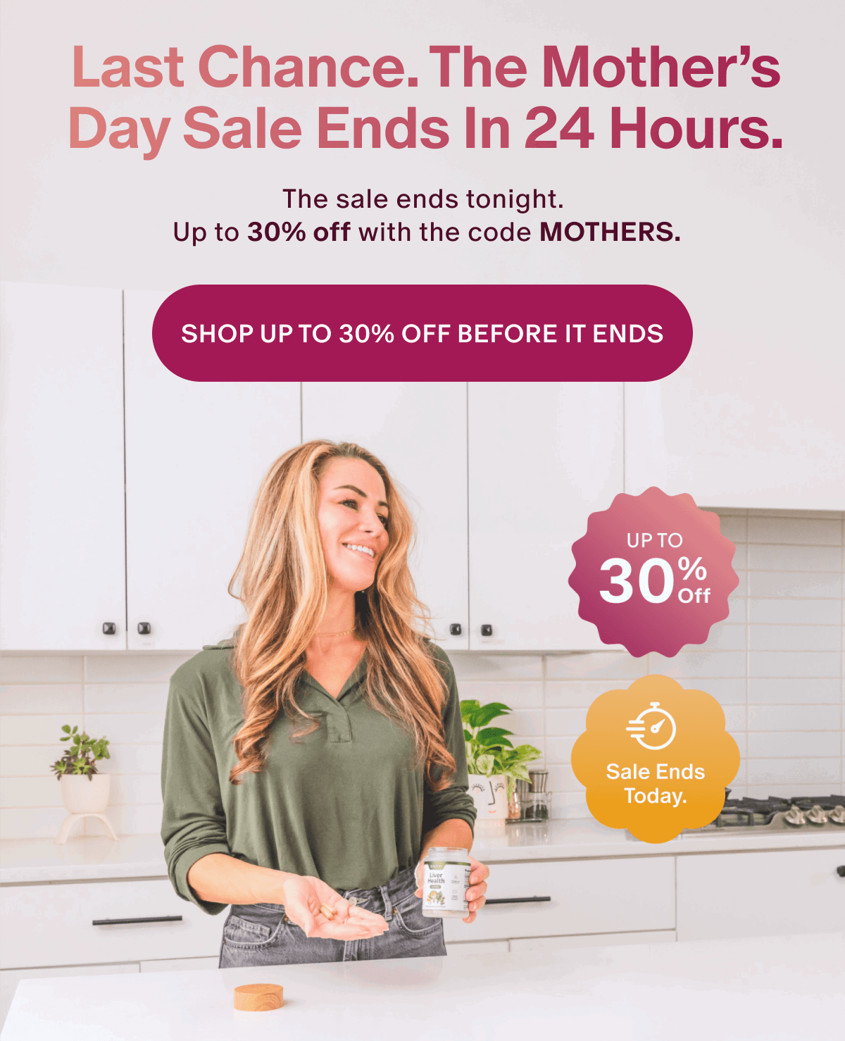 Last chance: the Mother's Day sale ends in 24 hours