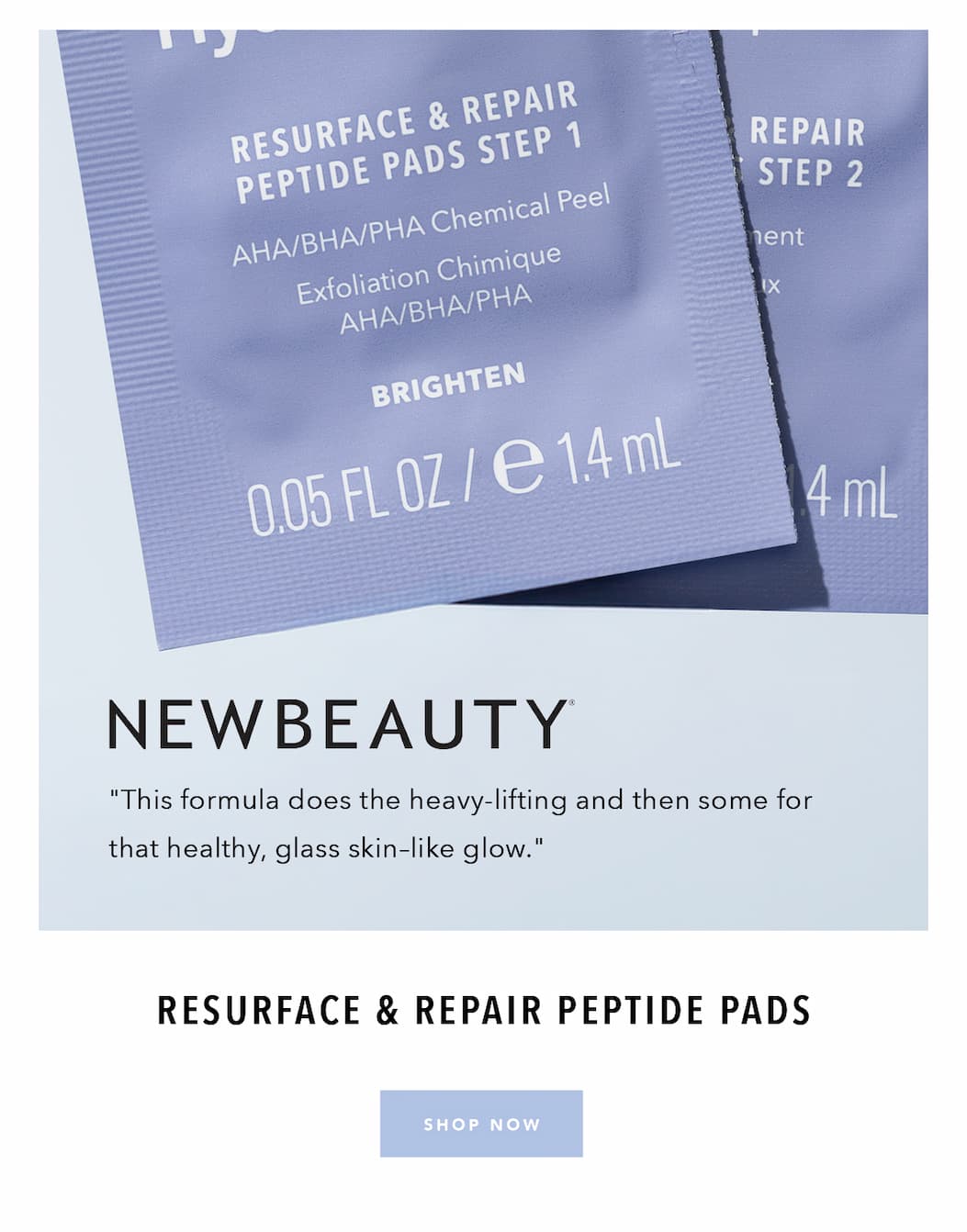 NEWBEAUTY: Resurface and Repair Peptide Pads